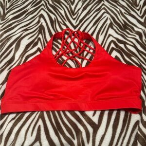 Red Women's Workout Sports Bra CVG • LIKE NEW CONDITION